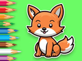 Mäng Värvimisraamat: Baby Fox  Internetis