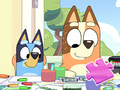 Mäng Pusle: Bluey Family värvimispäev  Internetis