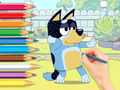 Mäng Värvimisraamat: Bluey ja Bingo  Internetis