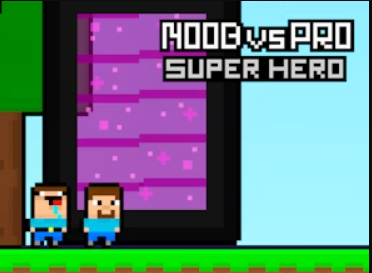 Mäng Noob vs Pro superkangelane  Internetis