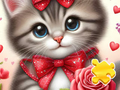 Mäng Pusle: Rose Cat  Internetis
