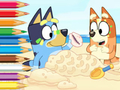 Mäng Värvimisraamat: Bluey On The Beach  Internetis