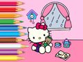 Mäng Värvimisraamat: Hello Kitty vihmane päev  Internetis