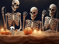 Mäng Halloweeni skeletikoloonia põgenemine  Internetis