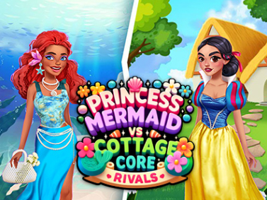 Mäng Princess Cottage Core vs Mermaid Core rivaalid  Internetis