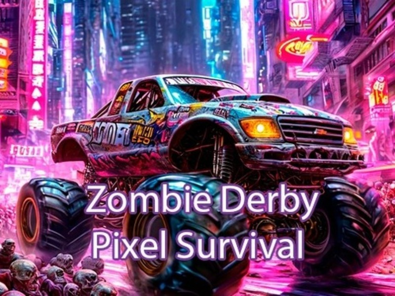 Mäng Zombie derby piksli ellujäämine Internetis