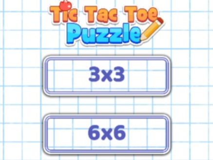 Mäng Tic Tac Toe pusle  Internetis