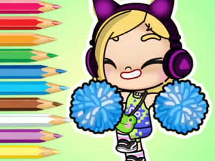 Mäng Värvimisraamat: Avatar World Cheerleader  Internetis
