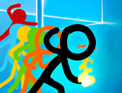 Mäng Stickman vs zombies: eepiline võitlus  Internetis