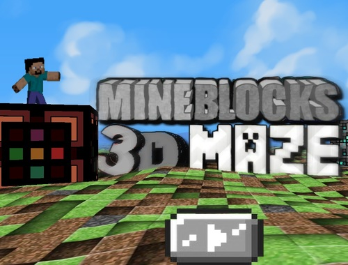 Mäng MineBlocksi 3D labürint  Internetis