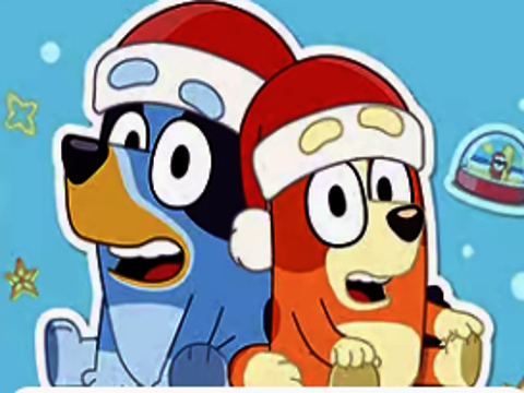 Mäng Bluey Christmas Pusle  Internetis