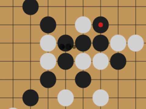 Mäng Gomoku: viis kivi järjest  Internetis