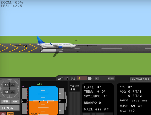 Mäng Lennusimulaator 737-800  Internetis