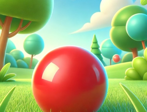 Mäng Punase palli jooksja 3D  Internetis