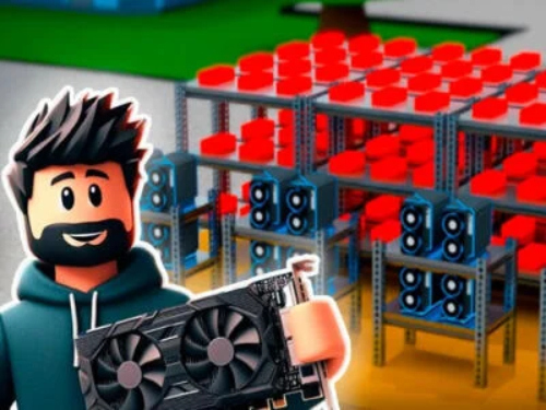 Mäng Roblox: Bitcoini kaevur! Internetis
