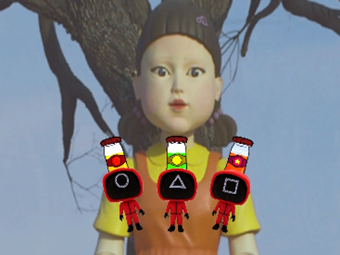 Mäng Squid Sprunki Tap 2 Internetis