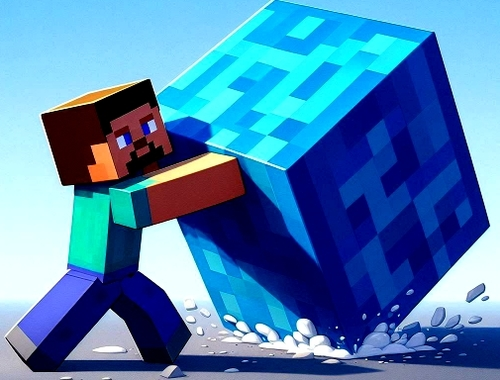 Mäng MineBlocksi 3D labürint  Internetis