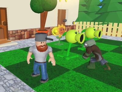 Mäng Taimed vs zombies 3d  Internetis