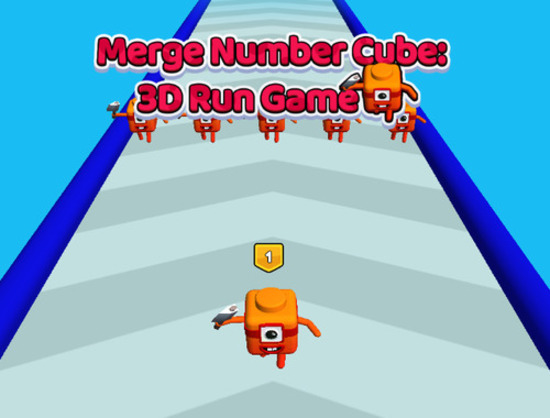 Mäng Ühendamise number Cube 3D Run mäng  Internetis