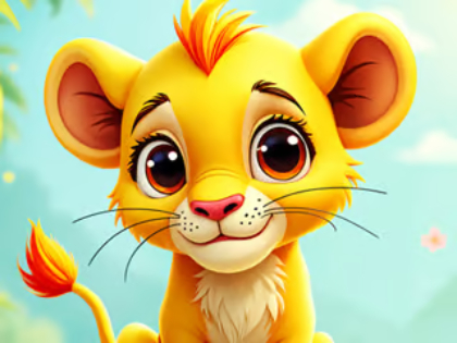Mäng Jigsaw mõistatus: beebi Simba  Internetis