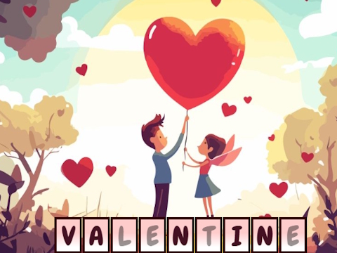 Mäng Valentine'i varjatud tähed  Internetis