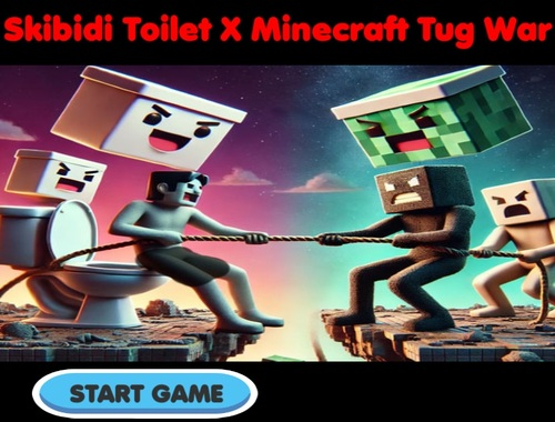 Mäng Skibidi WC x Minecrafti puksiiri sõda  Internetis