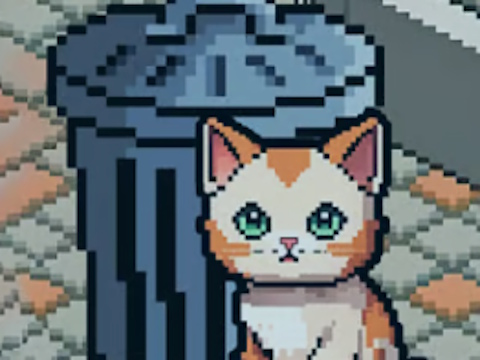 Mäng Pixel Cat Simulator: minu lemmikloomad  Internetis