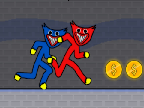 Mäng Stickman Huggy peo duo  Internetis