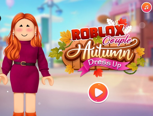 Mäng Roblox paar sügiskleit üles  Internetis