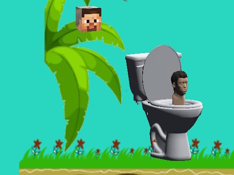Mäng Ketrav Skibidi WC Flappy Minecraft  Internetis