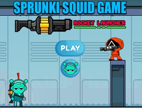 Mäng Sprunki Squid Game Rocketi kanderakett  Internetis