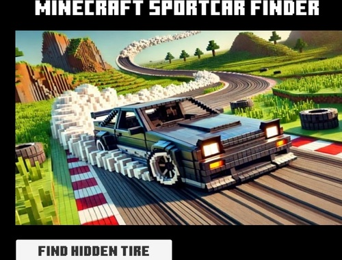 Mäng Minecraft Sportcari leidja  Internetis