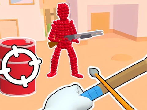 Mäng Stickman Archer: Punaste noolte laskmine  Internetis