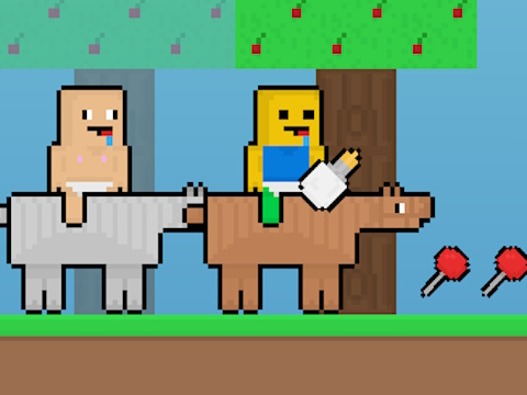 Mäng Beebi noob vs beebi obby hobune  Internetis