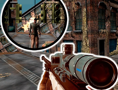 Mäng Snaiper 3D zombie  Internetis