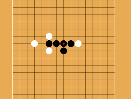 Mäng Gomoku viis kivi järjest  Internetis