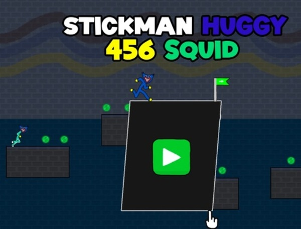 Mäng Stickman Huggy 456 kalmaar  Internetis