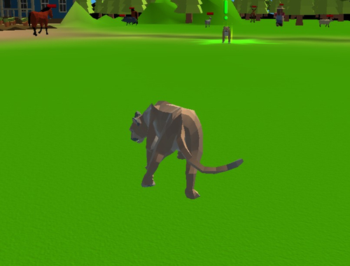 Mäng Cougar Simulator - suured kassid  Internetis