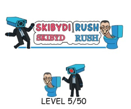 Mäng Skibydi Rush  Internetis
