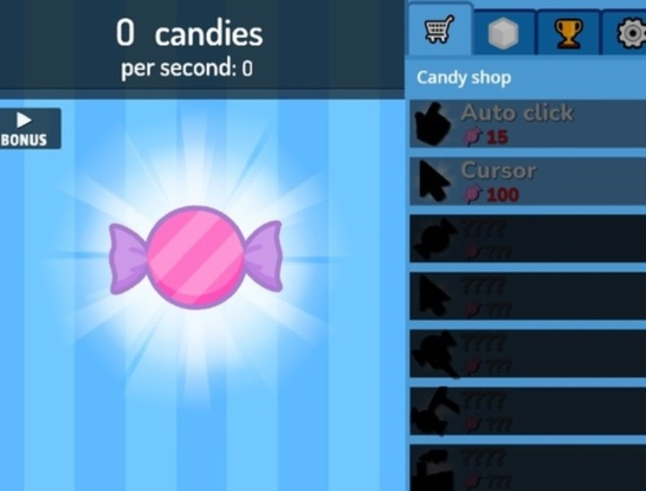 Mäng Candy Clicker 2  Internetis