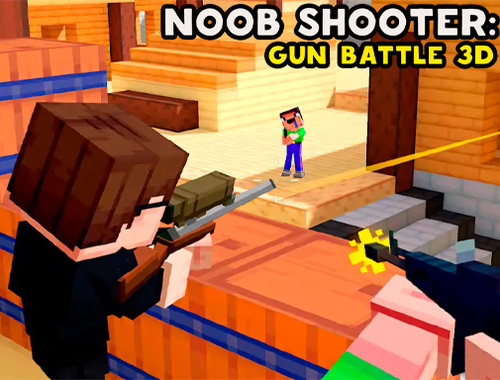 Mäng Noob Shooter: relvalahing 3D  Internetis