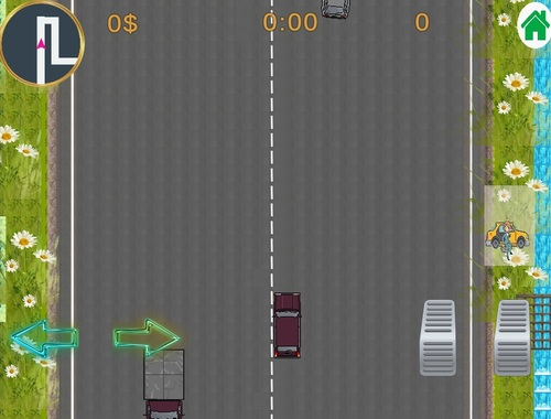Mäng Kabiini auto - taksojuhtimine ja reisijate pikap  Internetis