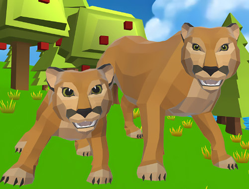 Mäng Cougar Simulator: suured kassid  Internetis
