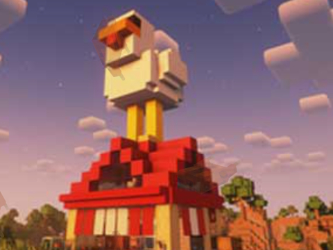 Mäng Minecraft Lava kana 2  Internetis