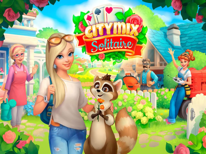Mäng City Mix Solitaire Internetis