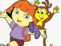 Mäng Dora Exploreri värvimine lõbu  Internetis