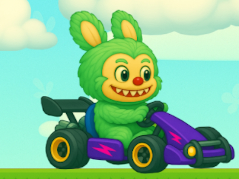 Mäng Labubu Gokart Internetis