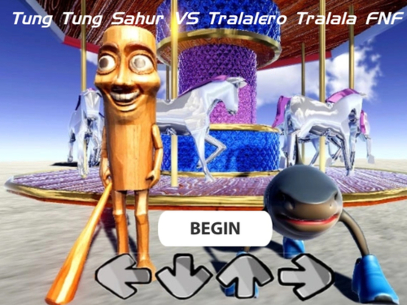 Mäng Tung Tung Sahur vs Tralalero Tralala FNF Internetis