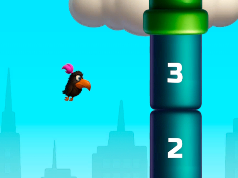 Mäng Flappy Skebobi matemaatika lind Internetis