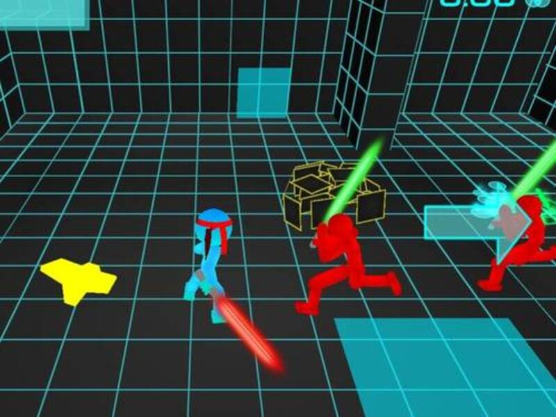 Mäng Stickman Neon mõõgavõitlus Internetis